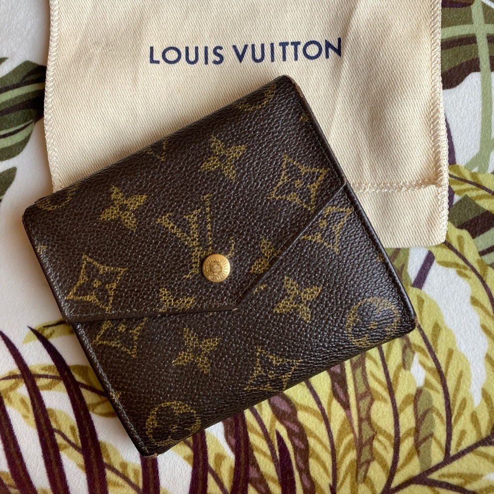 Louis Vuitton Brown Monogram Wallet with Dust Bag